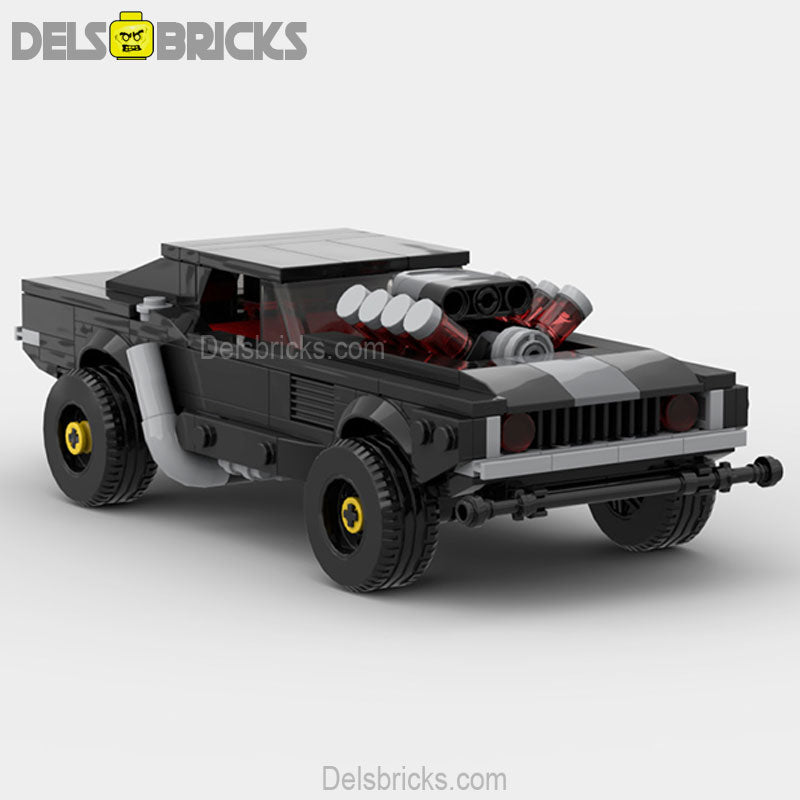 Cyberpunk Dodge Charger Muscle Custom Lego cars Minifigures Building Block Toys