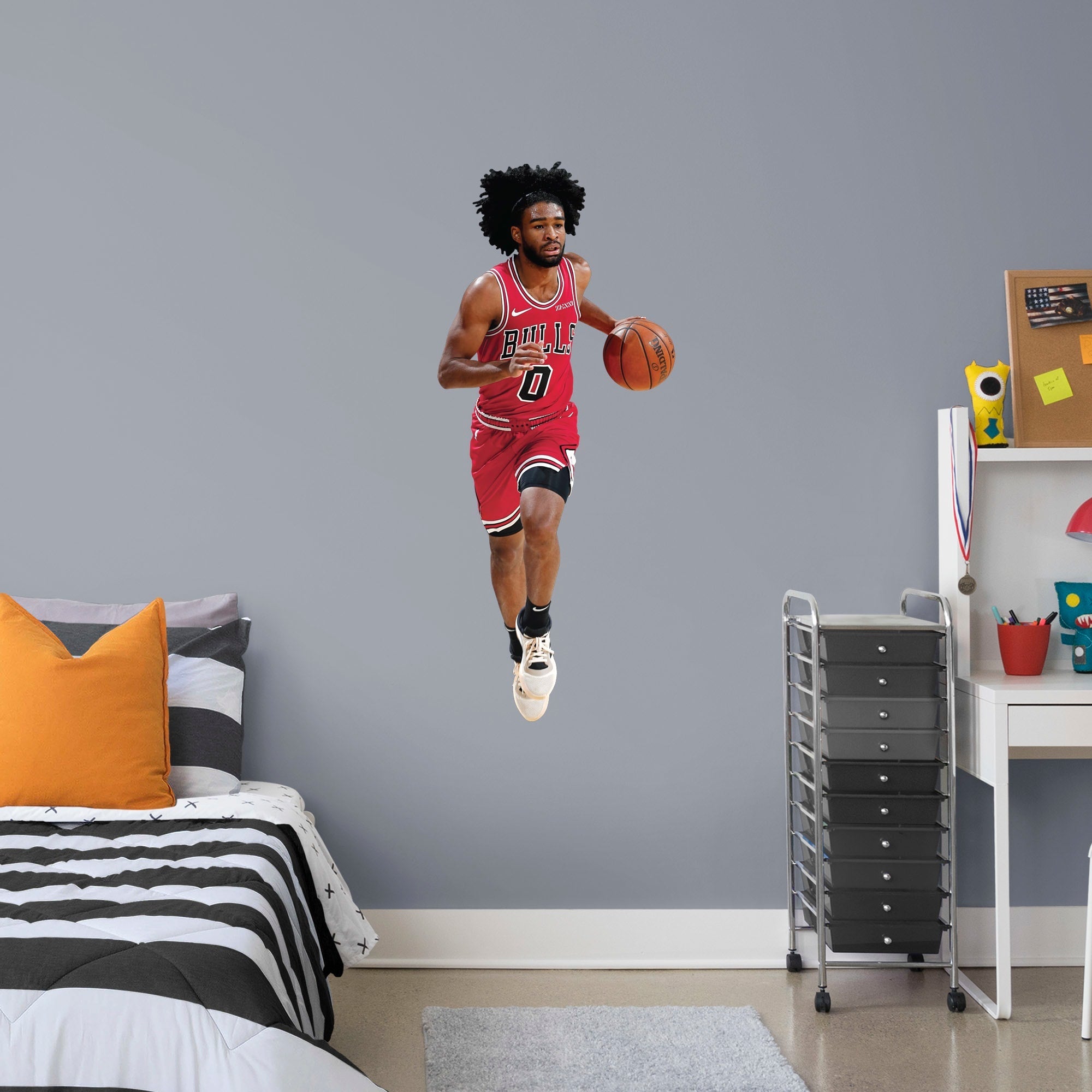 Coby White - RealBig Collection - Official NBA - Chicago Bulls - Reusable Vinyl Wall Decals #1