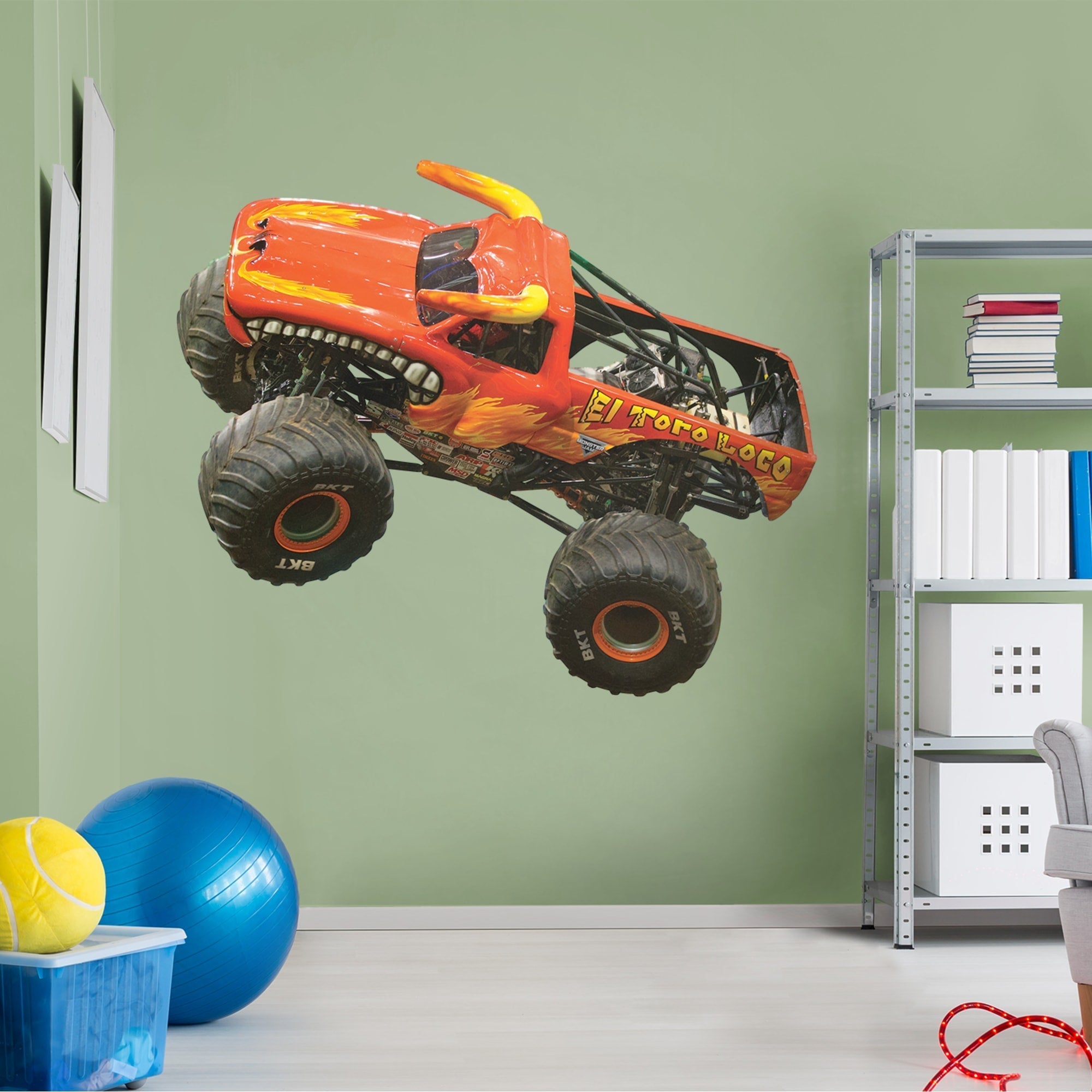 El Toro Loco - RealBig Collection - Official Monster Jam - Reusable Vinyl Wall Decals #1