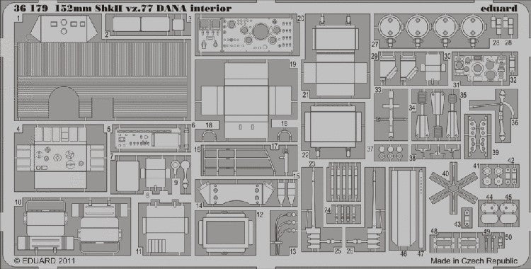 Eduard 36179 1/35 Armor- 152mm ShkH vz 77 Dana Interior for HBO