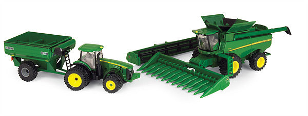 Ertl 45443 1/64 Scale John Deere Harvesting Playset