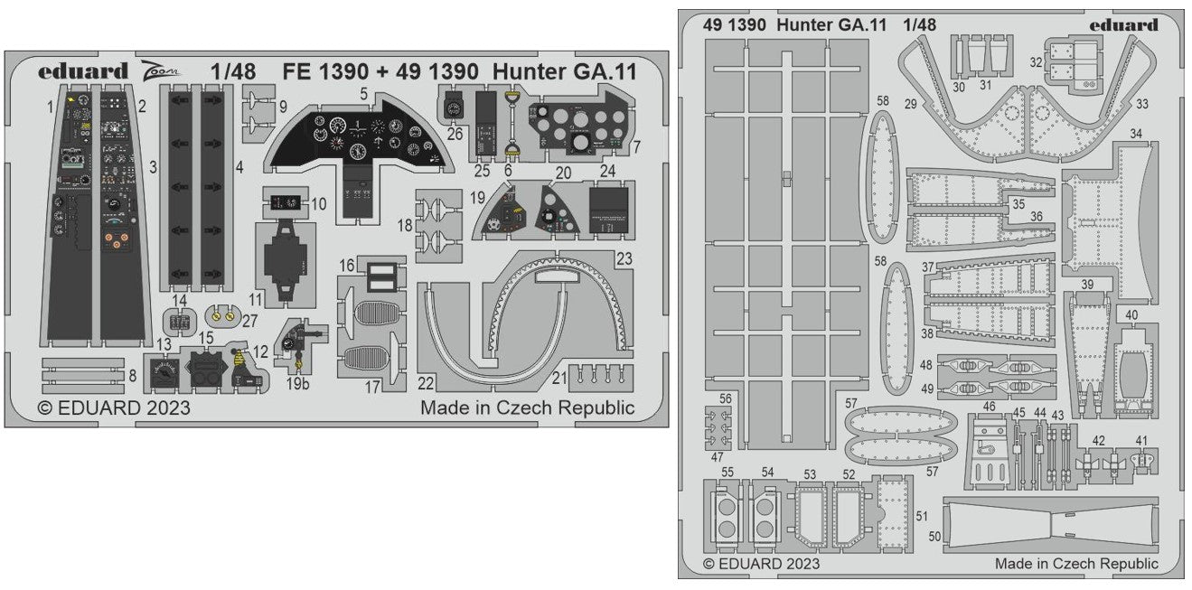 Eduard 491390 1/48 Aircraft- Hunter GA11 for ARX (Painted)