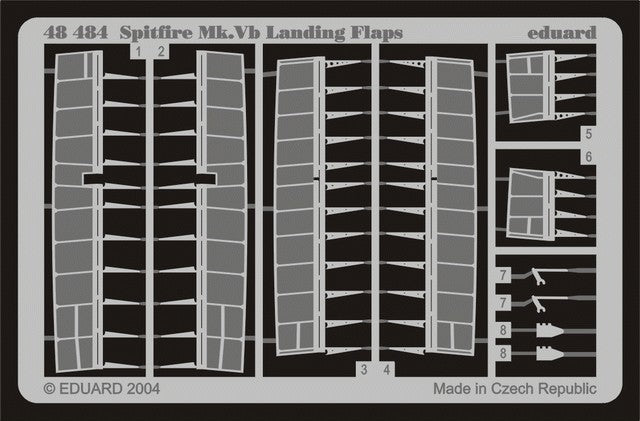 Eduard 48484 1/48 Aircraft- Spitfire Mk Vb Landing Flaps for HSG