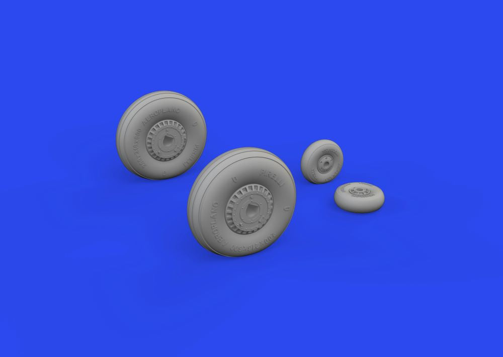 Eduard 632198 1/32 Aircraft- MC202 Wheels for ITA (Mask & Resin)