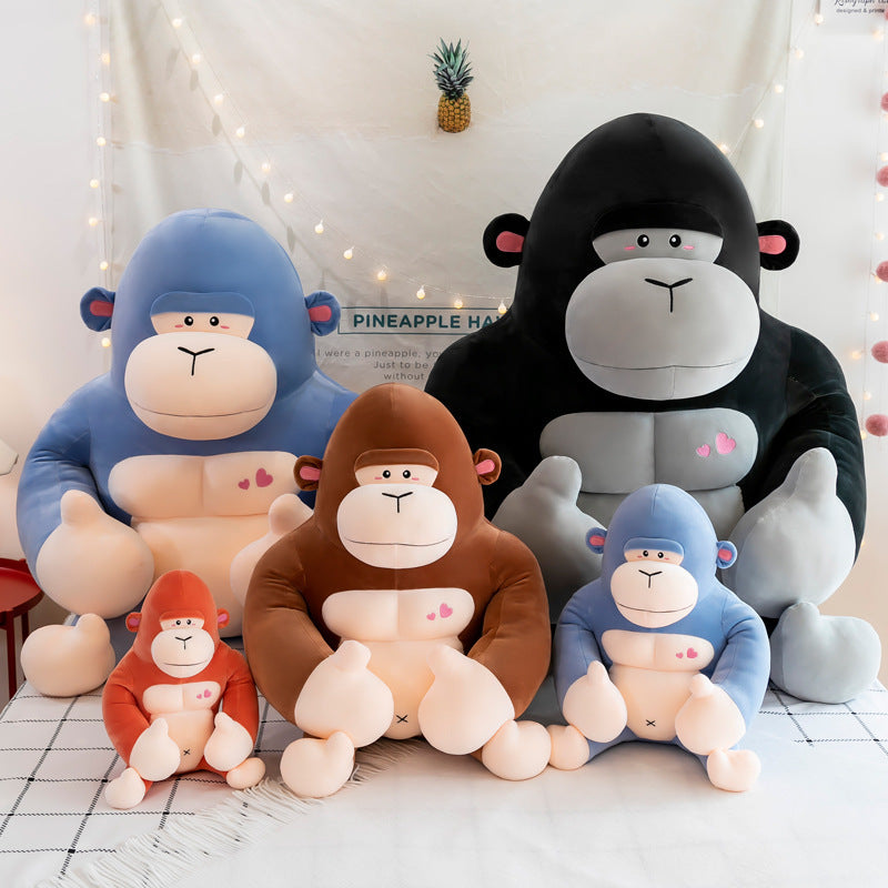 Soft Plush Gorilla Toy – Stuffed Animal Doll