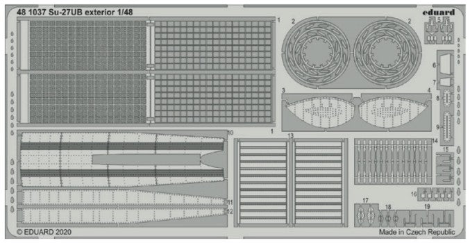 Eduard 481037 1/48 Aircraft- Su27UB Exterior for KTY