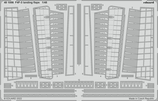 Eduard 481086 1/48 Aircraft- F4F3 Landing Flaps for EDU