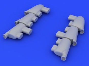 Eduard 648230 1/48 Aircraft- Hurricane Mk I Exhaust Stacks for ARX (Resin)
