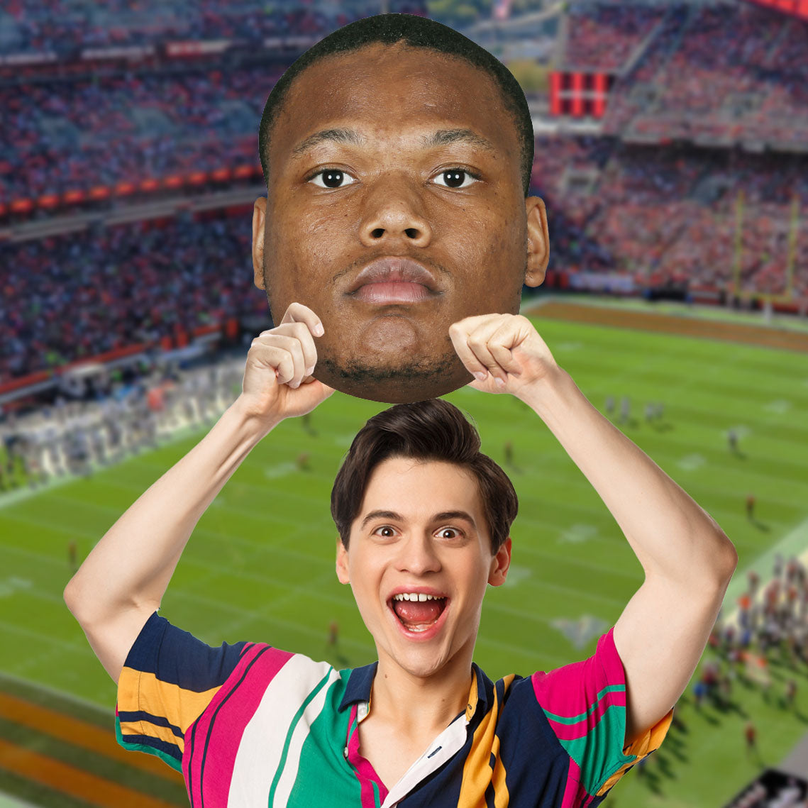 David Montgomery - Big Head - Official NFLPA - Detroit Lions - Foam Core Cutout