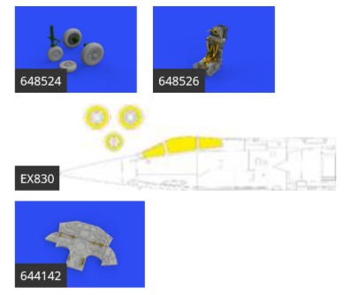 Eduard 644149 1/48 Aircraft- F104 ASA/M LooKplus for KIN (Mask, Photo-Etch & Res