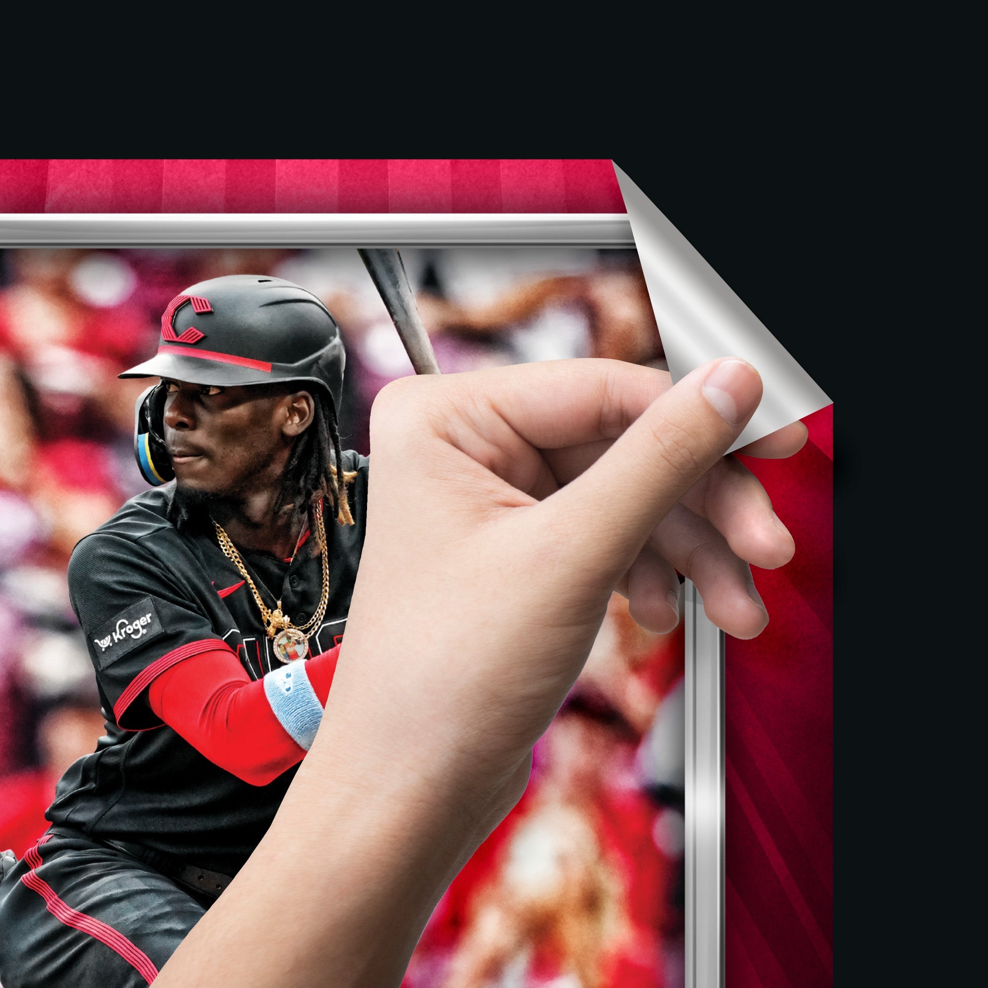 Elly De La Cruz - RealBig City Connect Collection - Official MLB - Cincinnati Reds - Reusable Vinyl Wall Decals