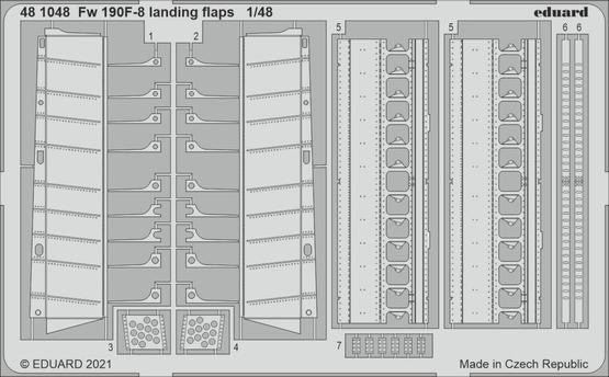 Eduard 481048 1/48 Aircraft- Fw190F8 Landing Flaps for EDU