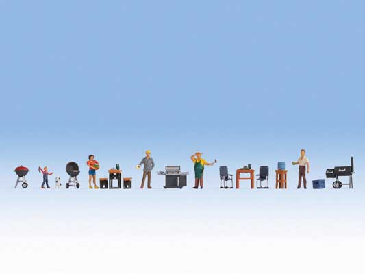 Noch 16200 HO Scale Barbecue Party with Accessories