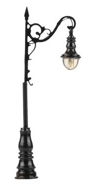 Faller 272231 N Scale LED -- Ornamental Arc Luminaires, 2-3/8" Warm White (1)