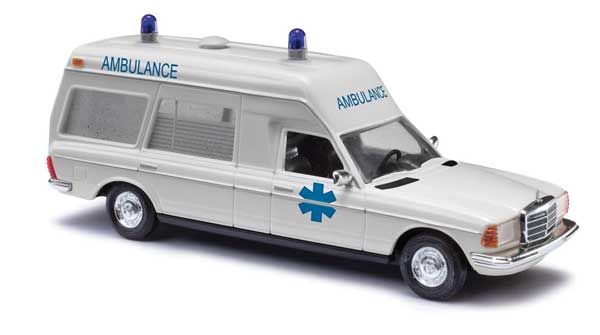 Busch 52213 HO Scale 1977 Mercedes-Benz VF 123 Station Wagon Ambulance