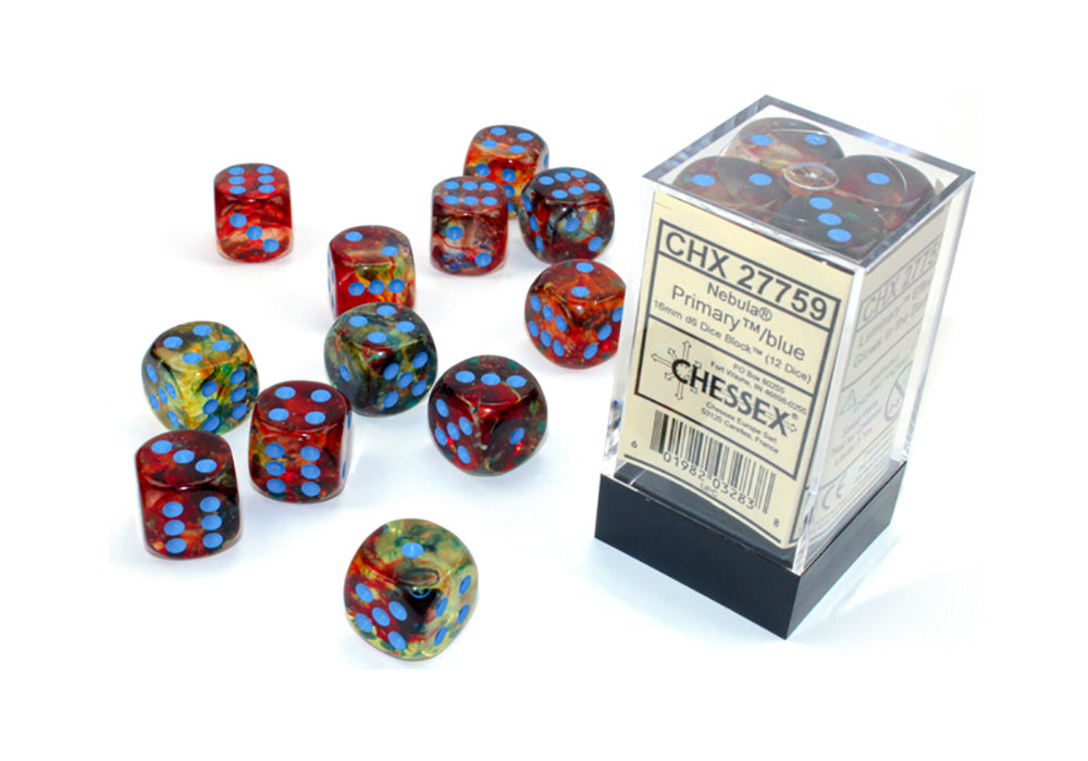 Chessex: D6 Nebula Dice sets - 16mm