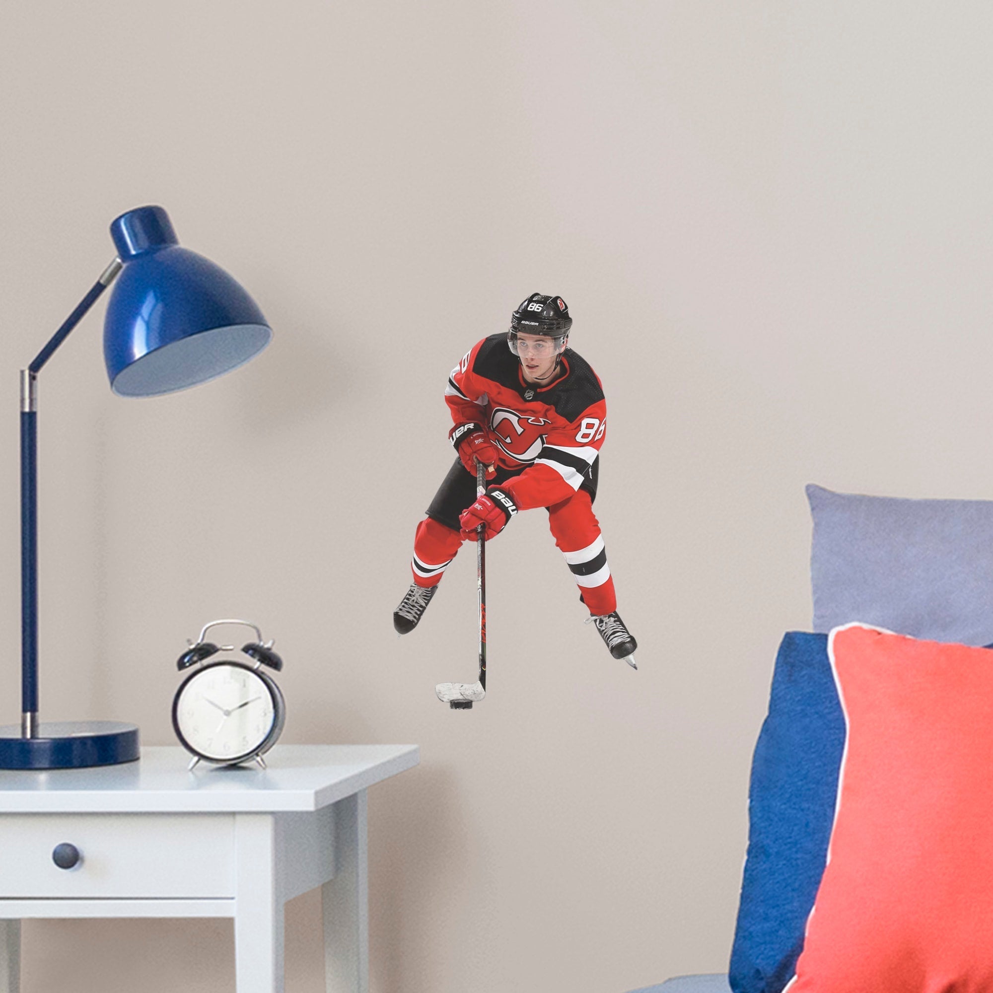 Jack Hughes - RealBig Collection - Official NHL - New Jersey Devils - Reusable Vinyl Wall Decals #1