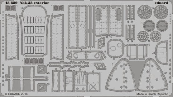 Eduard 48889 1/48 Aircraft- Yak38 Exterior for HBO