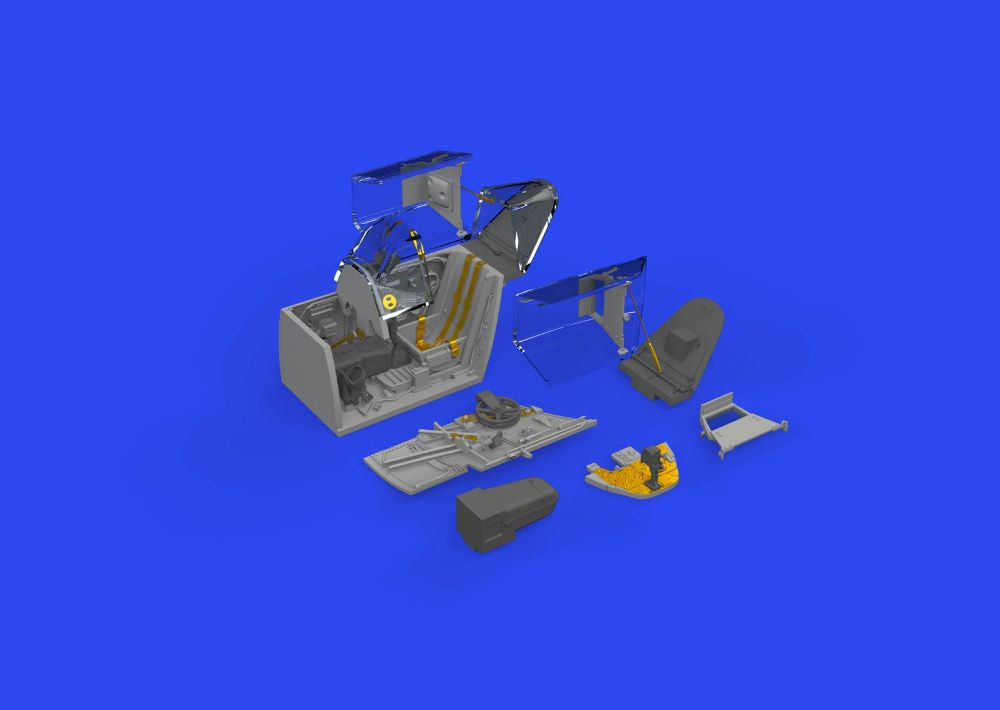 Eduard 648843 1/48 Aircraft- Bf109G6 Cockpit for EDU (Photo-Etch & Resin)