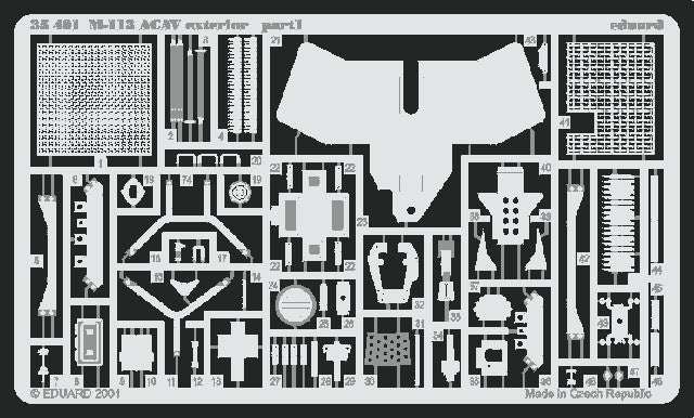 Eduard 35401 1/35 Armor- M113 ACAV Exterior for TAM