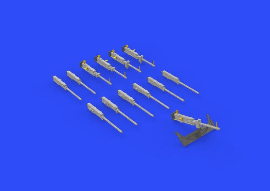 Eduard 672132 1/72 Aircraft- B17G Guns for ARX (Photo-Etch & Resin)