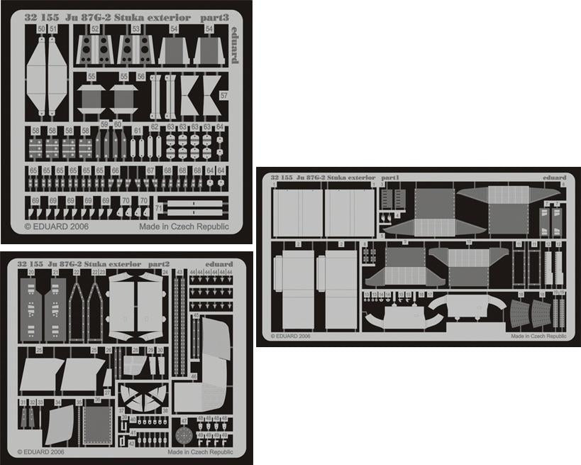 Eduard 32155 1/32 Aircraft- Ju87G2 Stuka Exterior for HSG