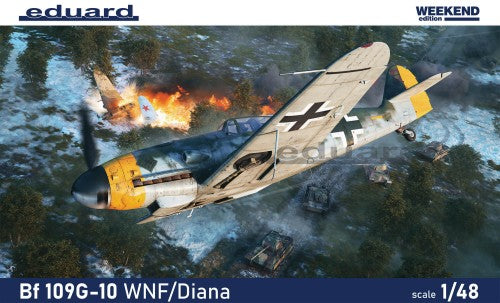 Eduard 84182 1/48 WWII Bf109G10 WNF/Diana German Fighter (Wkd Edition Plastic Ki