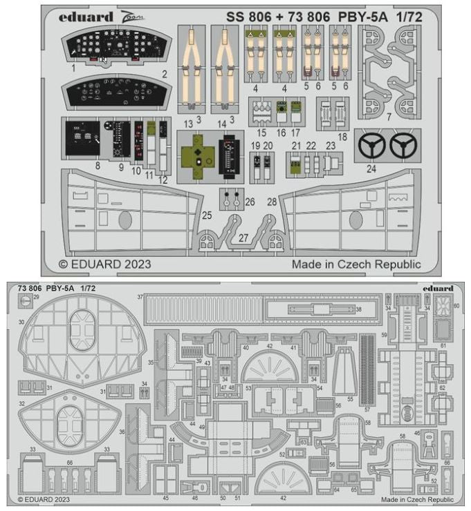Eduard 73806 1/72 Aircraft- PBY5A for ACY & Hobby 2000 (Painted)