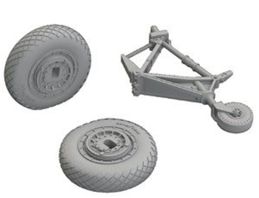 Eduard 672204 1/72 Aircraft- F4U Wheels for TAM (Photo-Etch & Resin)