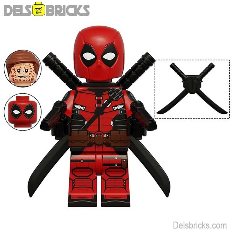 Deadpool from Deadpool & Wolverine Movie Marvel MCU Lego Minifigures Custom Toys 3