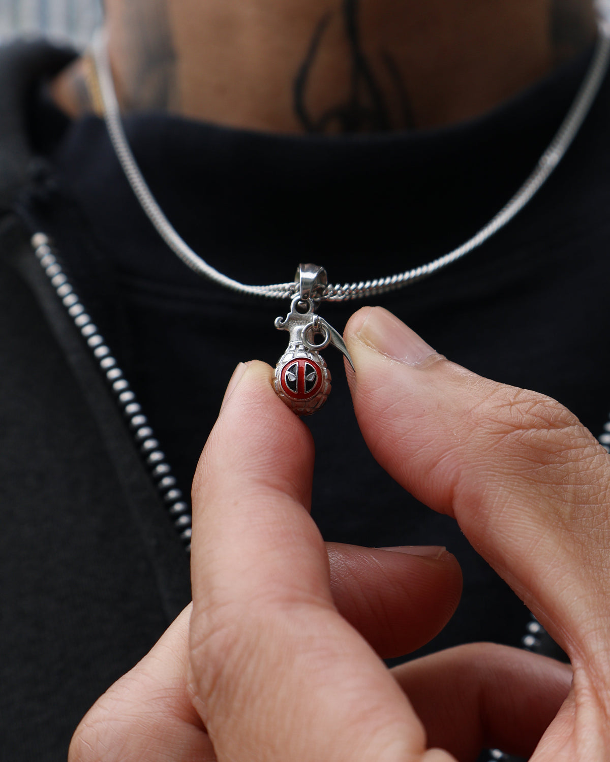 Marvel™ Deadpool Grenade Pendant