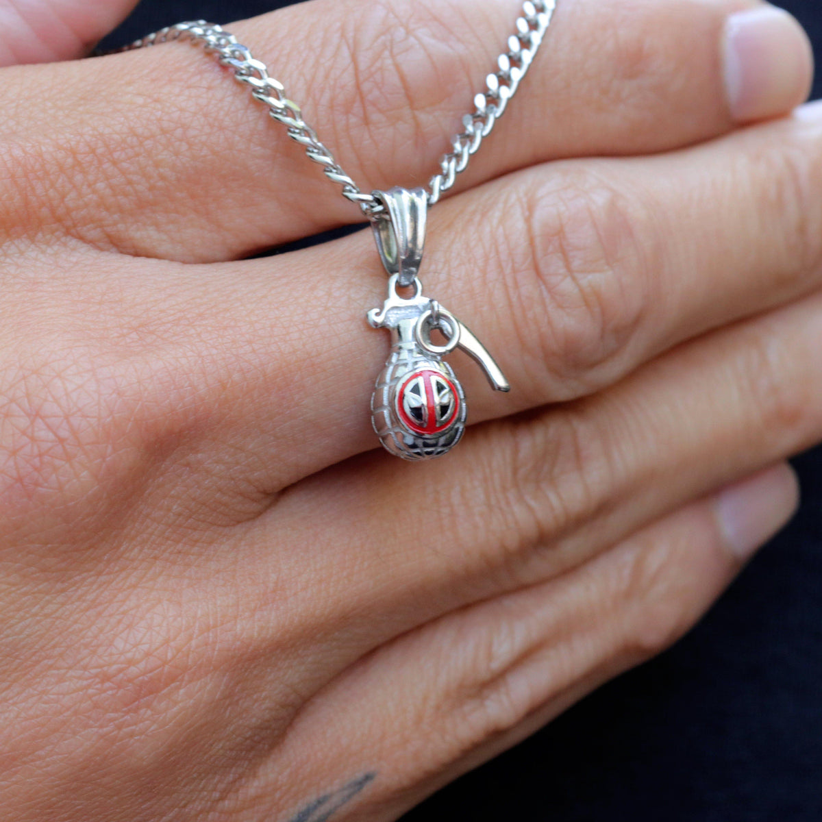 Marvel™ Deadpool Grenade Pendant