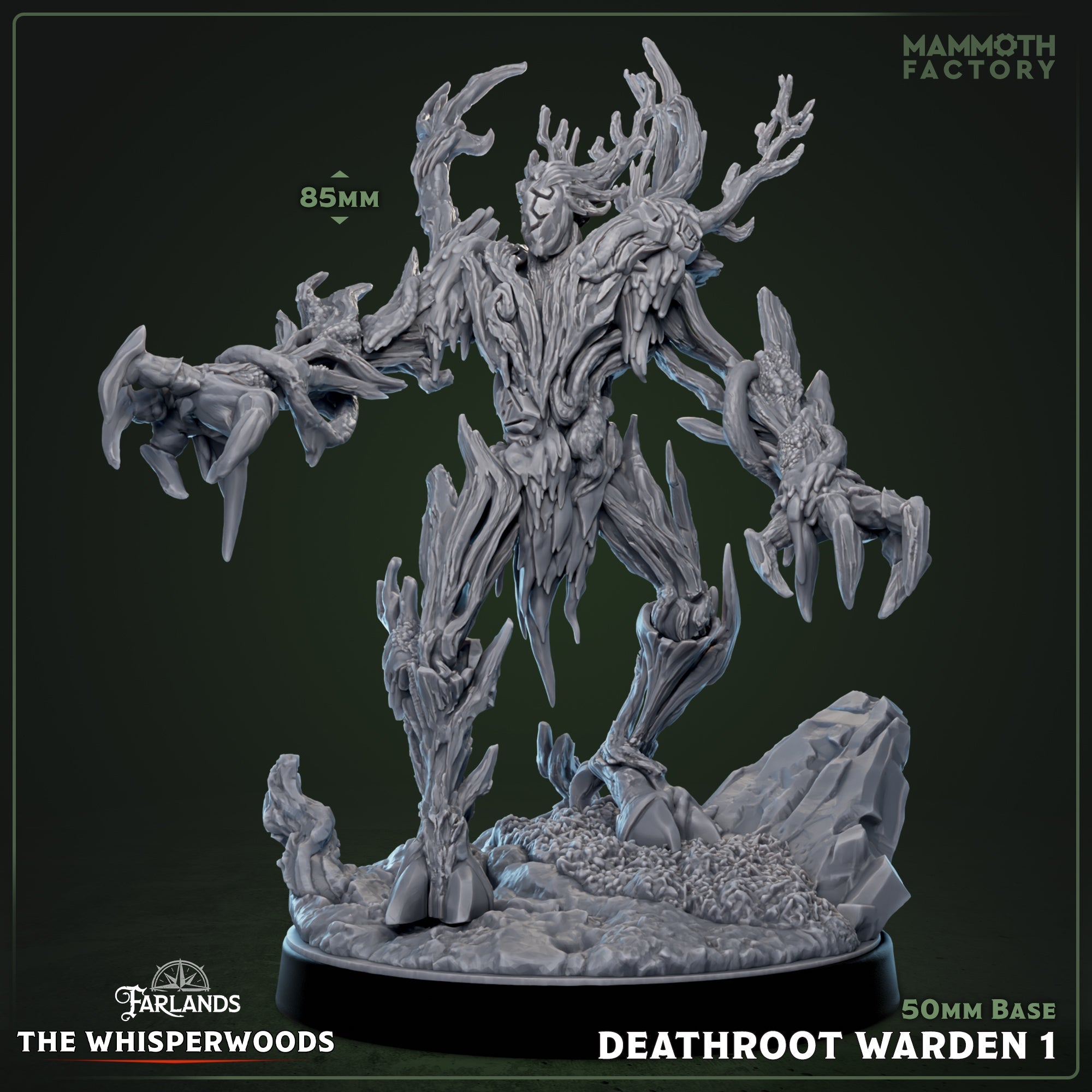 Deathroot Warden: Sculpt 1 (Forest Elemental / Treefolk)