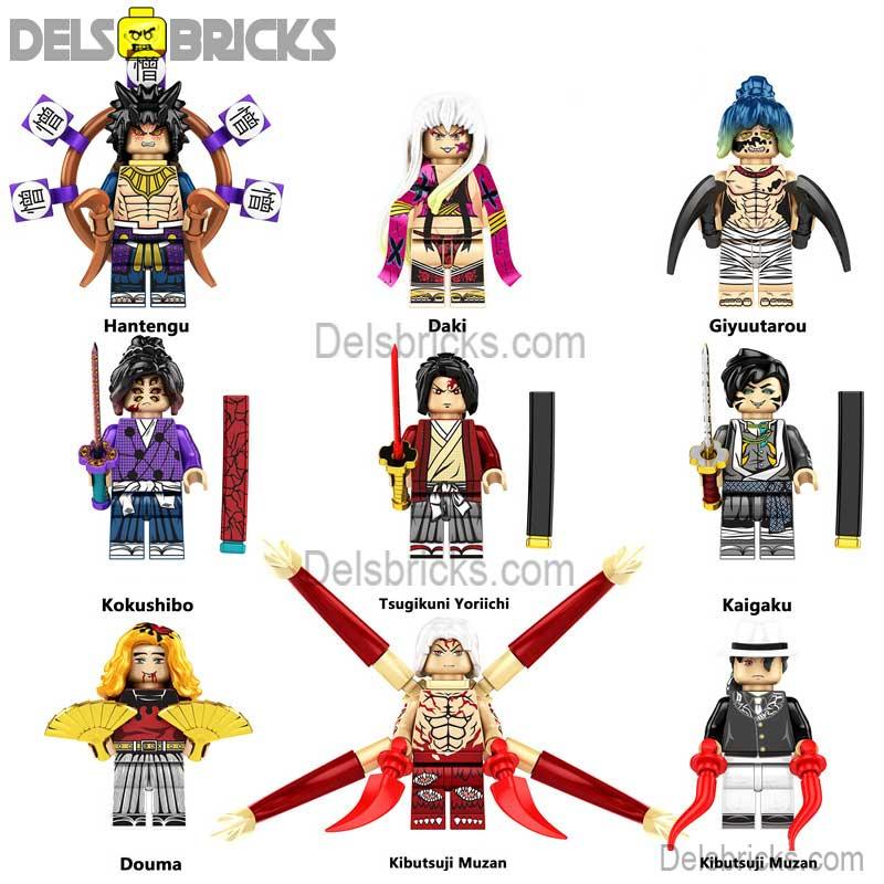 Demon Slayer Set of 9 Anime Lego Minifigures Custom Toys S3