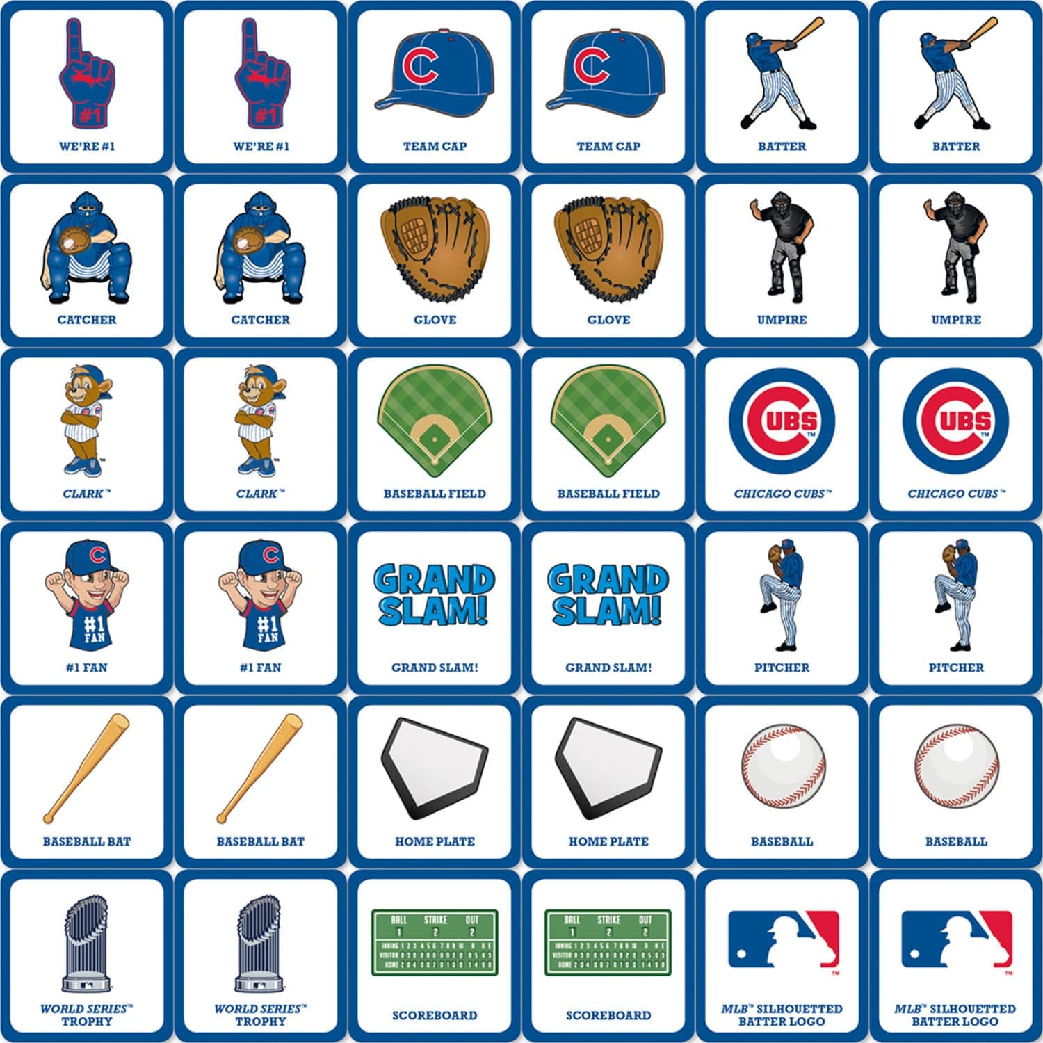 Chicago Cubs Matching Game