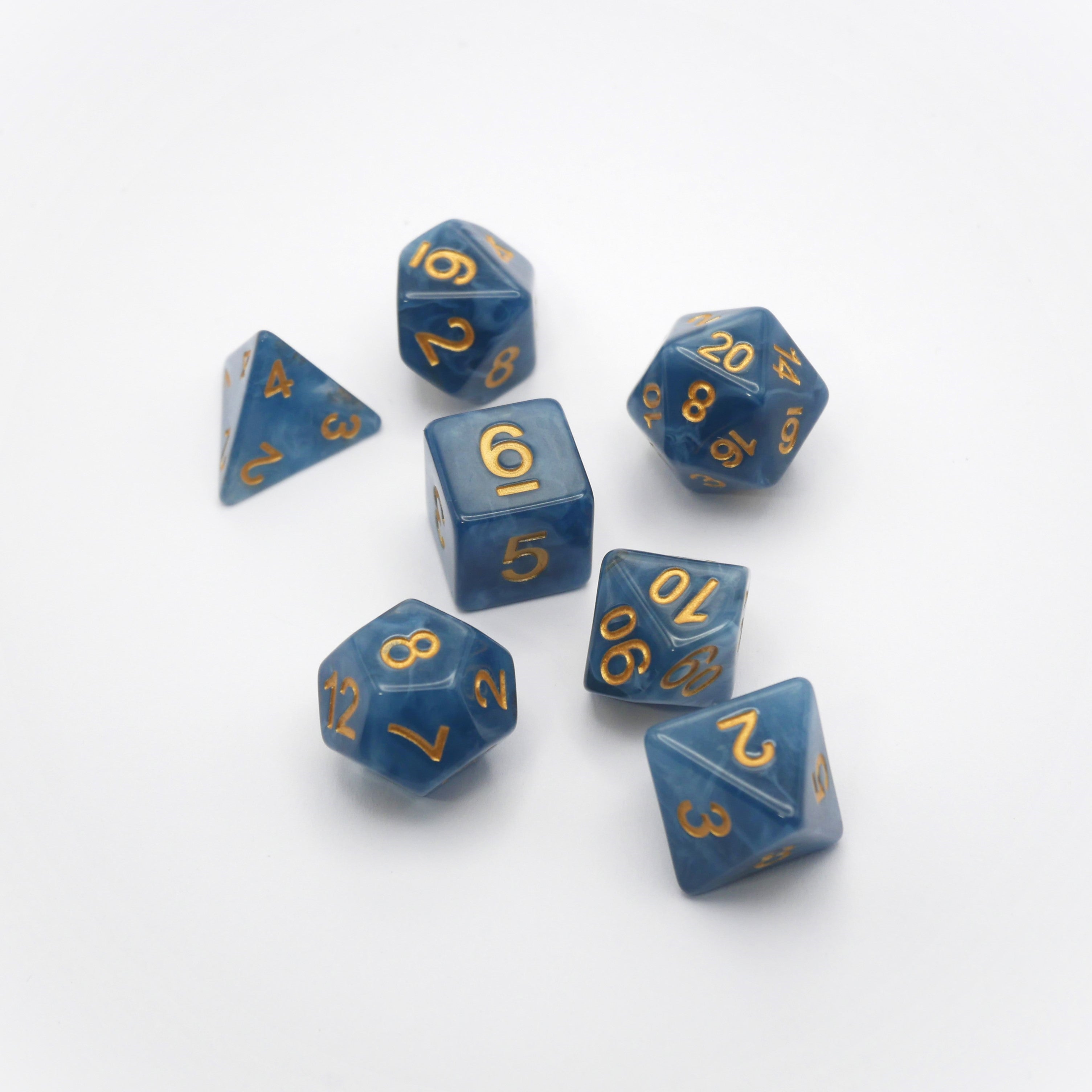 Diffused Dreams - 7 Piece DnD Dice Set | Acrylic RPG Gaming Dice
