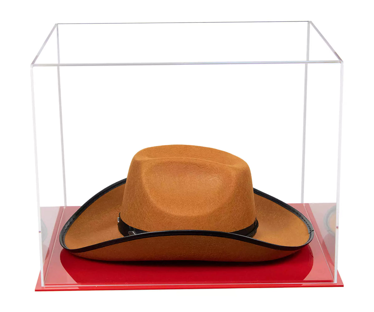 Versatile Acrylic Display Cases with Double Sheet Base with Clear Case