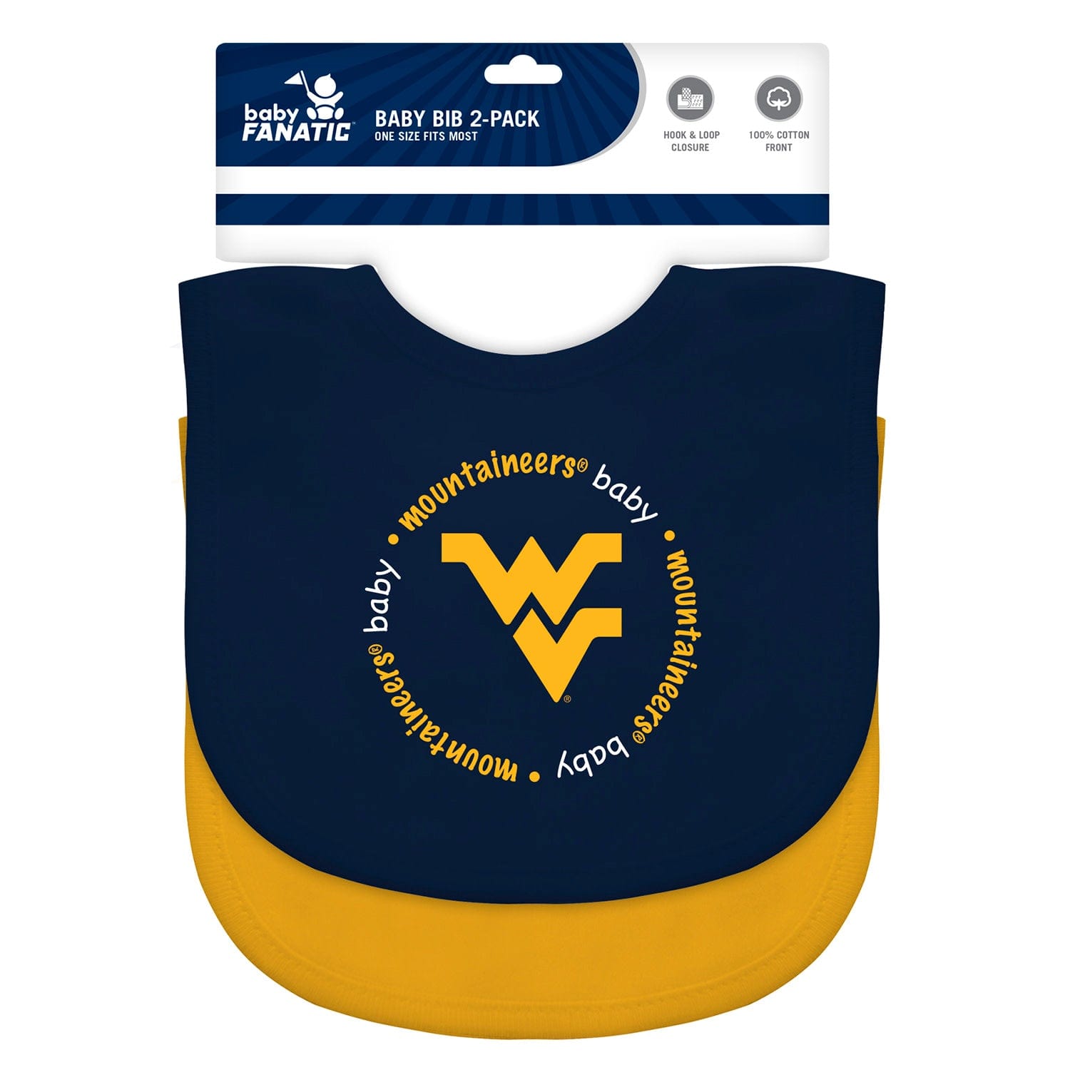 West Virginia Mountaineers - Baby Bibs 2-Pack