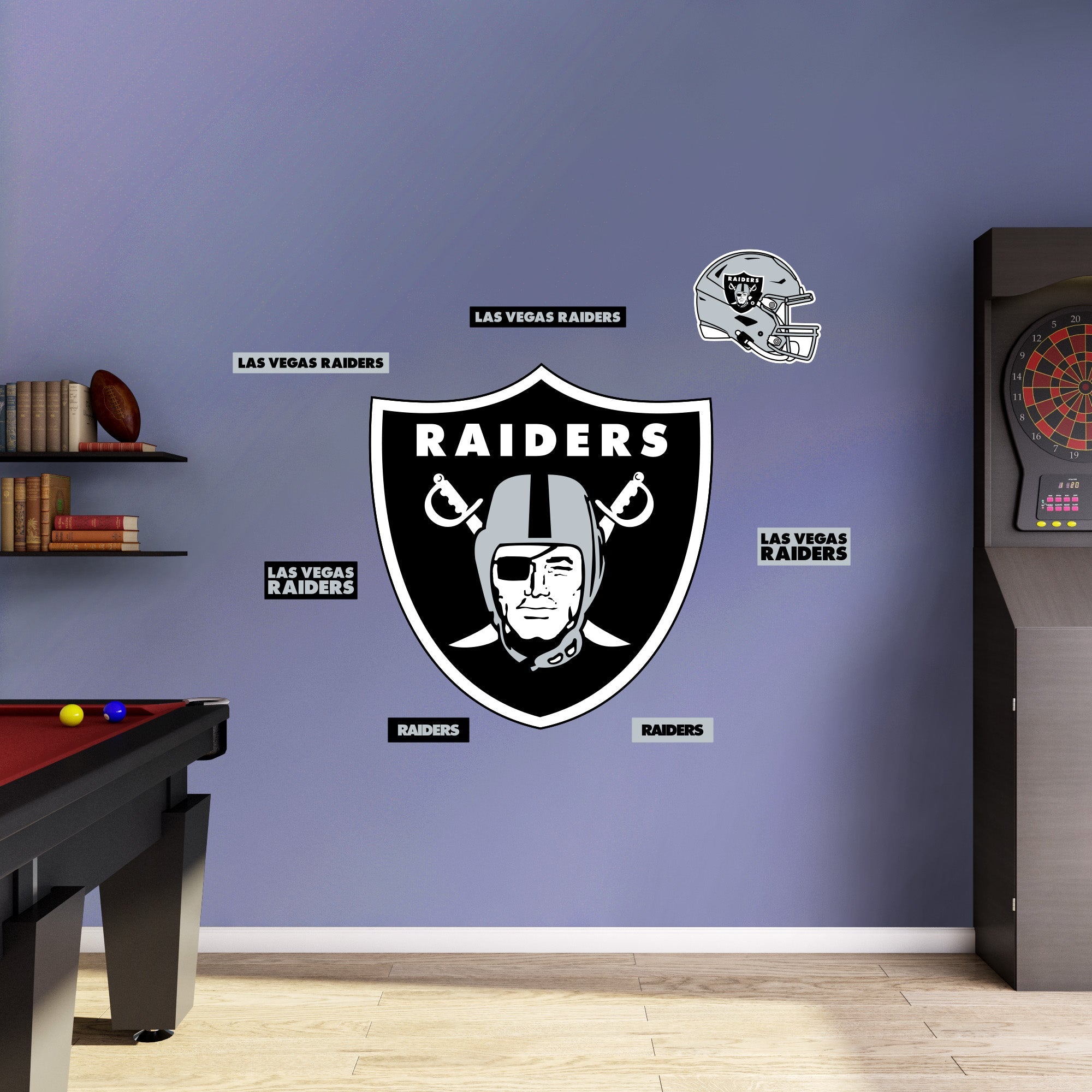 Las Vegas Raiders - RealBig Logo Collection - Official NFL - Reusable Vinyl Wall Decals
