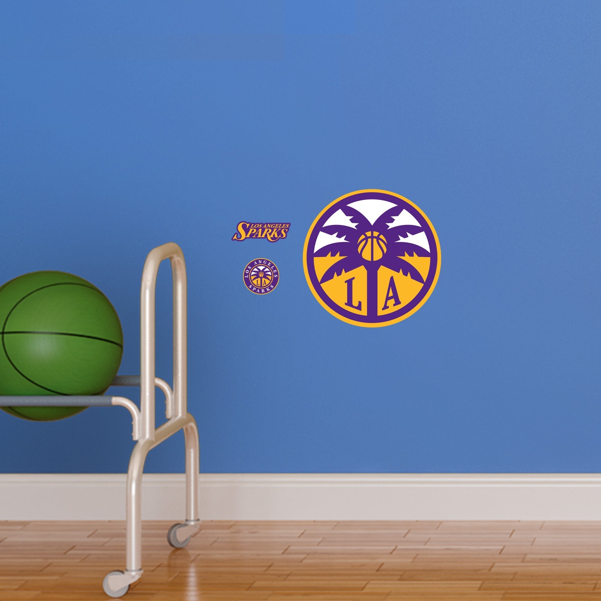 Los Angeles Sparks - RealBig Logo Collection - Official WNBA - Reusable Vinyl Wall Decals