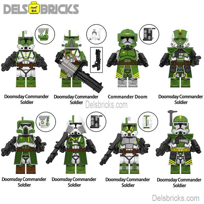 Doom's Unit Doomsday Quad Clone troopers Set of 8 | Lego Minifigures Custom Toys