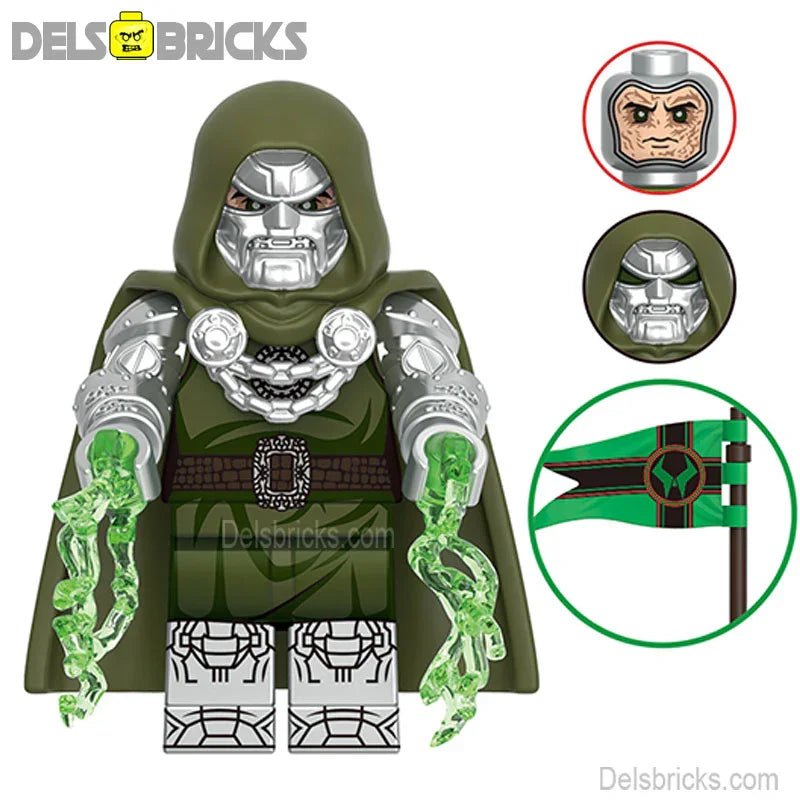 Dr Doom Fantastic Four Lego Minifigures Custom Toys Marvel MCU 4
