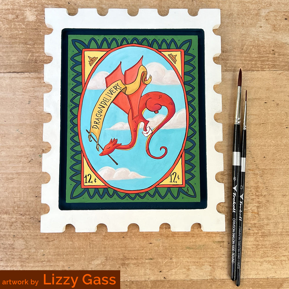 Trekell Stamp Panel - Wooden Painting Canvas