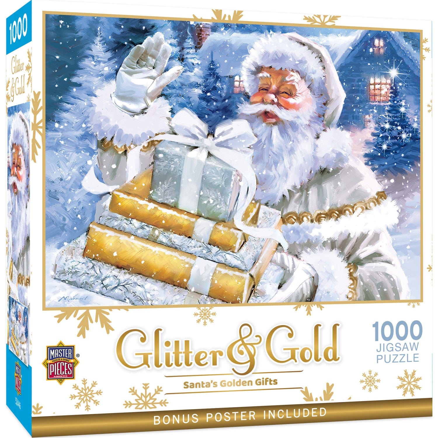 Glitter & Gold - Santa's Golden Gifts 1000 Piece Jigsaw Puzzle