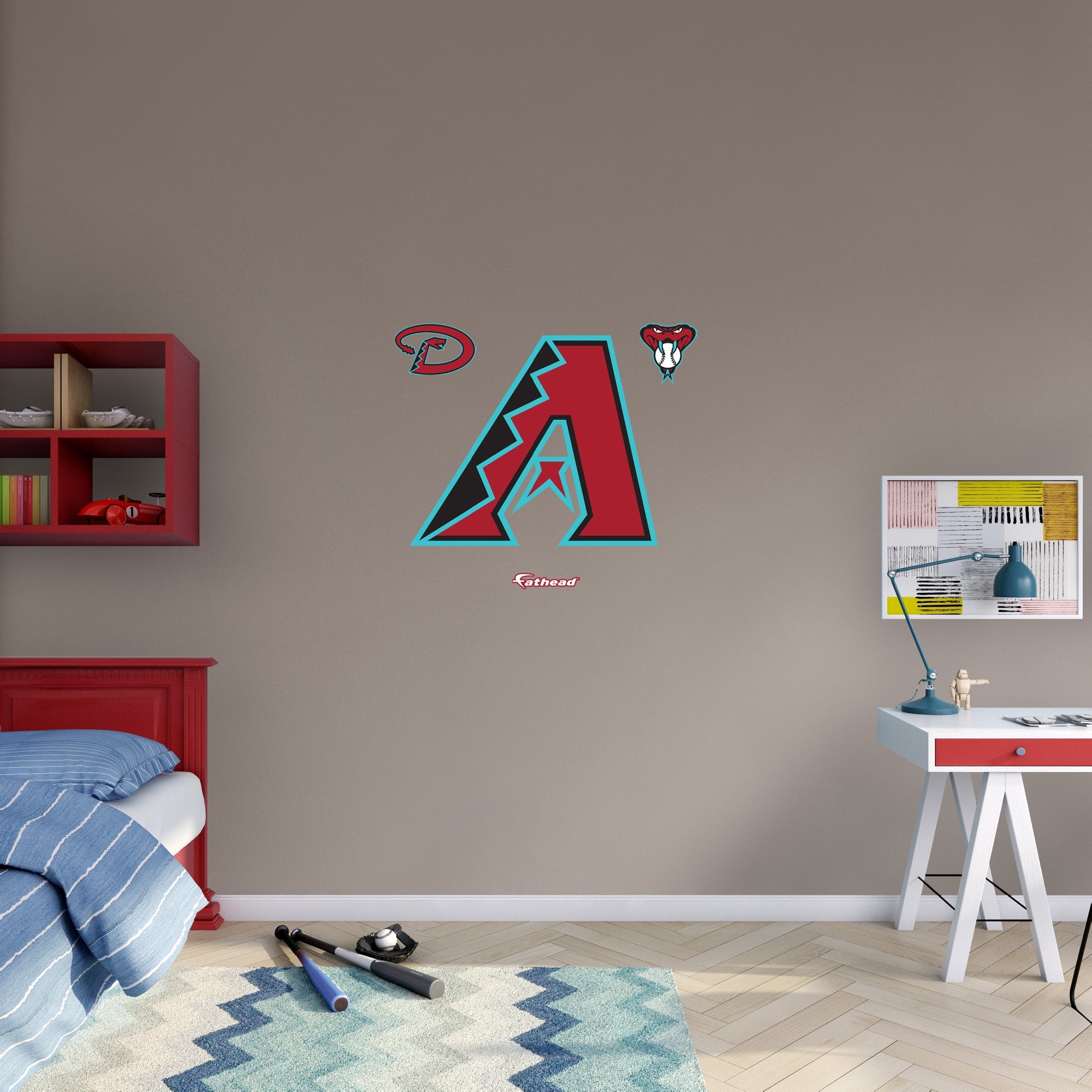 Arizona Diamondbacks - RealBig Logo Collection - Official MLB - Reusable Vinyl Wall Decals