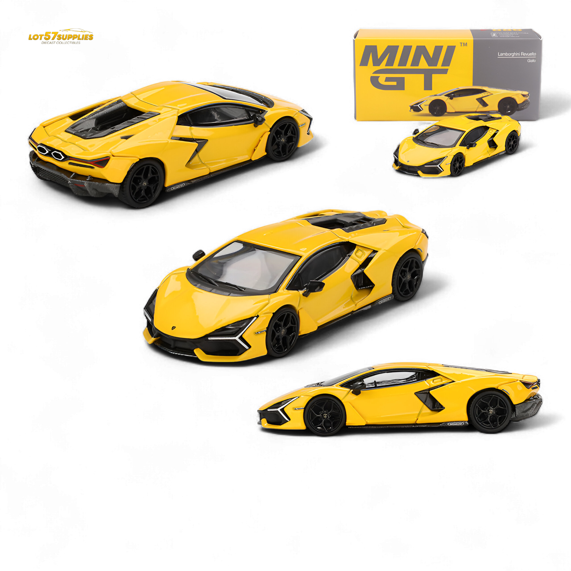 Mini-GT Lamborghini Revuelto Giallo #886 1:64 MGT00886