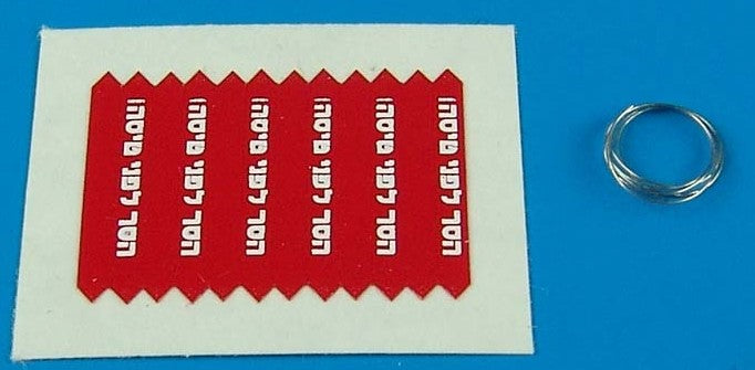 Aerobonus 480030 1/48 Remover Before Flight Flags IDF White Lettering