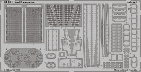 Eduard 48891 1/48 Aircraft- Su33 Exterior for KIN