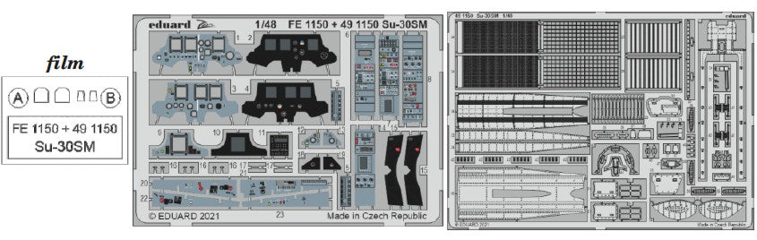 Eduard 491150 1/48 Aircraft- Su30SM for KTY (Painted)