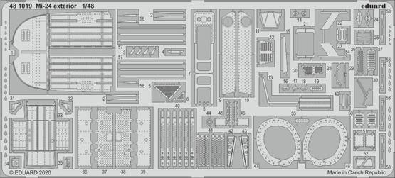 Eduard 481019 1/48 Aircraft- Mi24 Exterior for ZVE